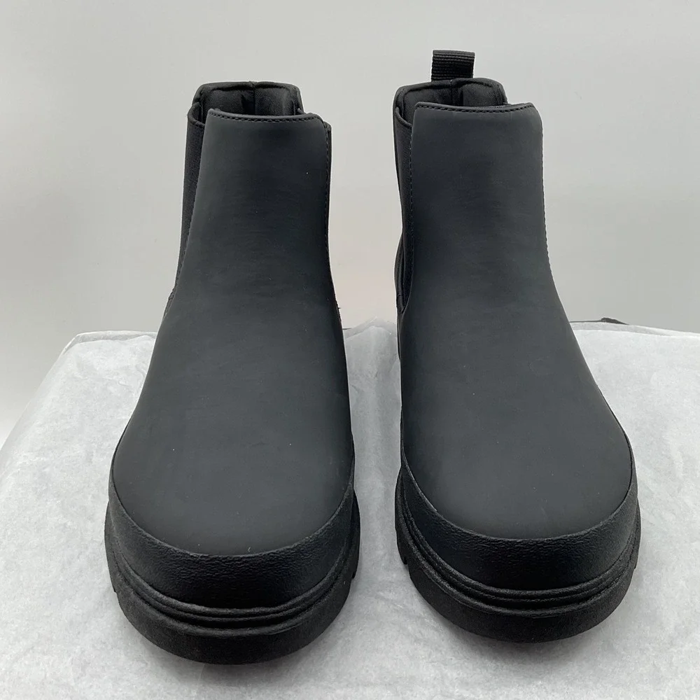 Native Kensington Chelsea Big Kid Onyx Black Water Resistant Boots J4 EUR 36